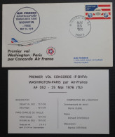 Concorde,  Vol WASHINGTON- PARIS Le 25/05/1076. - Concorde