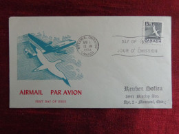 1954 - FDC - OTTAWA, CANADA, AIR MAIL-PAR AVION - Collections (without Album)