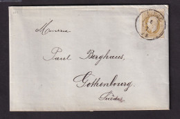 881/40 - ARMURERIE LIEGEOISE - Lettre TP 32 LIEGE 1876 Vers GOTEBORG Suède - Etiquette Fabricant D'Armes Victor Collette - Usines & Industries