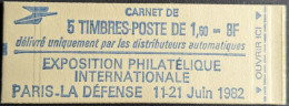 2155 C1a Conf. -  Gomme Mate Tropical Carnet Fermé Sabine 1.60F Rouge - Modernes : 1959-...