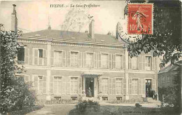 76 - Yvetot - La Sous-Préfecture - Animée - Correspondance - Oblitération Ronde De 1908 - CPA - Voir Scans Recto-Verso - Yvetot