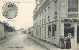 72 - Marolles Les Braults - Route De Mamers - Animée - Draperie - Costume Sarthois - Correspondance - Oblitération Ronde - Marolles-les-Braults