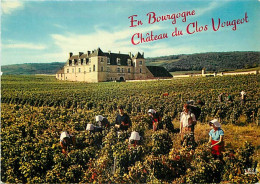 Vignes - Scènes De Vendanges - Les Vendanges En Bourgogne - Château Du Clos Vougeot - CPM - Voir Scans Recto-Verso - Vignes