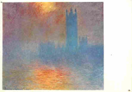 Art - Peinture - Claude Monet - Le Parlement - Soleil Perçant à Travers Le Brouillard - CPM - Voir Scans Recto-Verso - Malerei & Gemälde