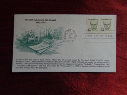 1985 - FDC - U.S.A., HONORING SINCLAIR LEWIS - Collections (without Album)