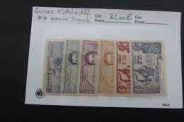 COLONIES GUINEE N°147 à 152 NEUF** GOMME TROPICALE COTE 32 EUROS VOIR SCANS - Ongebruikt