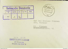 DDR: VD-Brief Aus ILMENAU 1 Vom 26.2.76 Abs: VEB MLW Labortechnik Ilmenau, Straße Der DSF 3 - Lettres & Documents