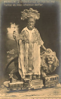 MENELIK II * Ménélik 2 Roi D'éthiopie Etiopia * Carte Photo Walery Satirique Caricature *confiance En Son Chemin De Fer - Familles Royales