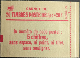 1972 C3 Conf. 8 Date Basse 4/ 14.3.78 Carnet Fermé Sabine 1F Rouge - Modern : 1959-…