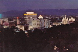 0-USAUT 01 02 - SALT LAKE CITY - PANORAMA NIGHT VIEW - Salt Lake City