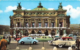 FRANCE - Paris - Vue Sur L'opéra - Vue De L'extérieure - Face à L'entrée - Voitures - Animé - Carte Postale Ancienne - Otros Monumentos