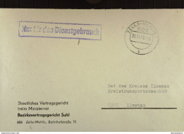 DDR: NfD-Brief Aus ZELLA-MEHLIS 1 Vom 26.10.79 Abs: Staatliches Vertragsgericht Beim Ministerrat Bezirksvertragsger.Suhl - Covers & Documents