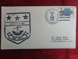 1966 - COVER - U.S.A., U.S. NAVY, USS SOUTHERLAND (DD-743) - Collections (sans Albums)