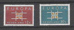 Netherlands  1963 Europa CEPT NVPH 800/1 Yvert 780/81 MNH ** - Nuovi