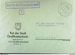 DDR: NfD-Brief Aus GROSSBREITENBACH Vom 10.10.84 Abs: Rat Der Stadt Großbreitenbach (Kreis Ilmenau) - Briefe U. Dokumente