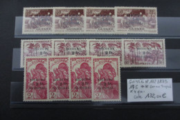 COLONIES GUINEE N°172/173/175 X 4 Ex. NEUF** GOMME TROPICALE COTE 132 EUROS VOIR SCANS - Nuovi