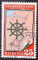 > SALE < Schweiz Suisse 1954: RHEIN-SCHIFFAHRT Zu 318 Mi 595 Yv 546 Mit Eck-Stempel ZÜRICH 5.XI.54 (Zu CHF 7.00) - Gebraucht