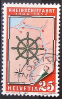 > SALE < Schweiz Suisse 1954: RHEIN-SCHIFFAHRT Zu 318 Mi 595 Yv 546 Mit Eck-Stempel ZÜRICH 5.XI.54 (Zu CHF 7.00) - Used Stamps
