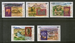 Ethiopia 1977 Archaeological Sites Wildlife Animals Sc 822-26 MNH # 202 - Archäologie