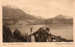 (74) DUINGT Et Le Chateaux Le Lac Annecy 1937 ( Haute Savoie ) - Duingt