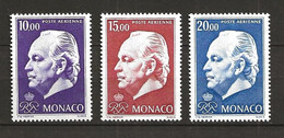 MONACO 1974 . Poste Aérienne N°s 97 , 98 Et 99 . Neufs  ** (MNH) . - Posta Aerea