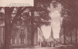 56 PORT-LOUIS  LOCMIQUELIC GAVRES.      La Rue Haute-Notre-Dame Et L'Eglise        TB PLAN 1932   RARE - Port Louis