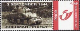 DUOSTAMP/MYSTAMP** - Sherman Firefly – Hertain 3 Sep 1944 (Tirrage, Image Plus Verte - Ontwerp, Groenere Afbeelding). - Militaria