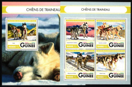 Guinea 11946 -11949 Und Block 2685 Postfrisch Kleinbogen / Hunde #KC161 - Guinea (1958-...)