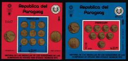 Paraguay Block 195 Und 196 Postfrisch Olympische Spiele #KC335 - Paraguay