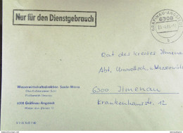 DDR: NfD-Brief Aus GRAEFINAU-ANGSTEDT Vom 23.4.85 Abs: Wasserwirtschaftsdirektion Saale-Werra - Oberflußmeisterei Suhl - Briefe U. Dokumente