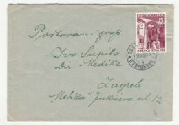 Yugoslavia Letter Cover Posted 1956 Dubrovnik To Zagreb B240401 - Covers & Documents