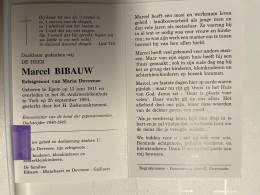 Devotie DP - Overlijden Marcel Bibauw Echtg Devreese - Egem 1911 - Tielt 1994 - Oudstrijder '40-'45 - Décès