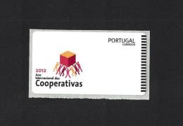 Cooperatives. Franchise Print Label With No Franchise Value Dedicated To International Year Of Cooperatives. Coöperaties - EU-Organe