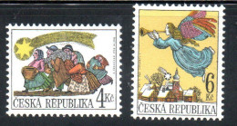 CZECHOSLOVAKIA CZECH REPUBLIC CECA REPUBBLICA 1998 CHRISTMAS NATALE NOEL WEIHNACHTEN NAVIDAD COMPLETE SET SERIE MNH - Unused Stamps
