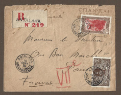 !!! MADAGASCAR, LETTRE RECOMMANDÉE DE ANTALAHA POUR PARIS DE 1939 - Covers & Documents