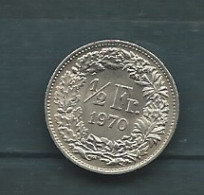 SUISSE PIECE 1/2 FRANCS , Année 1970  -  Pieb 24801 - 1/2 Franken