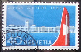 > SALE < Schweiz Suisse 1953: Airport Kloten Zu 313 Mi 585 Yv 536 Mit Eck-Stempel Von SOLOTHURN (Zu CHF 15.00) - Gebruikt