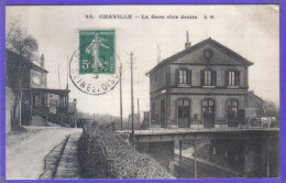 Carte Postale 92. Chaville  La Gare Rive Droite   Très Beau Plan - Chaville