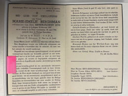 Devotie Devotion DP - Overlijden Marie Berghman Echtg Seys - Ledegem 1887 - 1956 - Décès