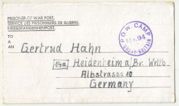 Great Britain WWII POW Letter Posted 194? POW Camp 94 To Heidenheim B240401 - Lettres & Documents