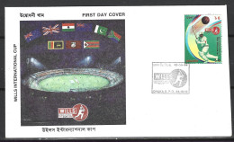 BANGLADESH. N°605 De 1998 Sur Enveloppe 1er Jour. Coupe Intercontinentale. - Cricket