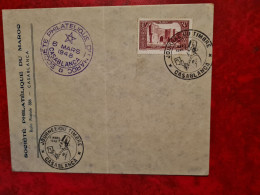 TIMBRE MAROC 1948 Journée Du Timbre Casablanca - Otros & Sin Clasificación