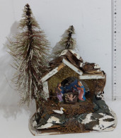 54801 Presepe - Casetta / Grotta In Legno - 21x14 Cm - Presepi