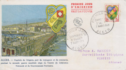 Enveloppe  FDC  1er  Jour   FRANCE    Armoiries  D' ALGER   1959 - 1950-1959