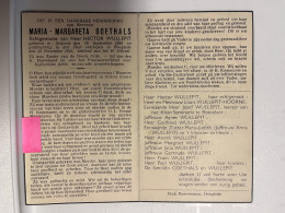 Devotie Devotion DP- Overlijden Maria Goethals Echtg Wullepit - Ardooie 1884 - Hooglede 1945 - Décès