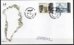 Martin Mörck. Denmark 2007.  Int. Polar Year. Michel  1459 - 1460 FDC. Signed. - FDC