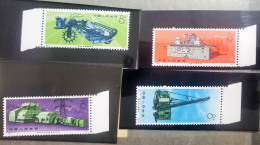 China.N78 TO N81  1955/58 MNH Yvert WITH LABEL YEAR 1973. Complete Series. Magnificent WITH CORNER OF PLATE - Neufs