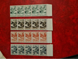 TIMBRE MAROC 1949  N° PA 70 A 73 - Altri & Non Classificati