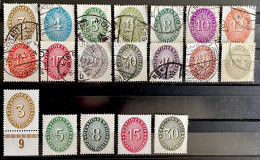 1927 à 33 - Deutsches Reich - 19 Timbres Dont 5 Neuf** &*+ 14 Oblitérés  MI Du N°114 Au 129 - "timbres De Service" - Dienstmarken