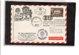 TEM20507 -EGGERSDORF 26.10.67 /38. BALLONPOSTFLUG -  NETTO KATALOG NR. 38b - BALLON " D-ERGEE III " - Montgolfières